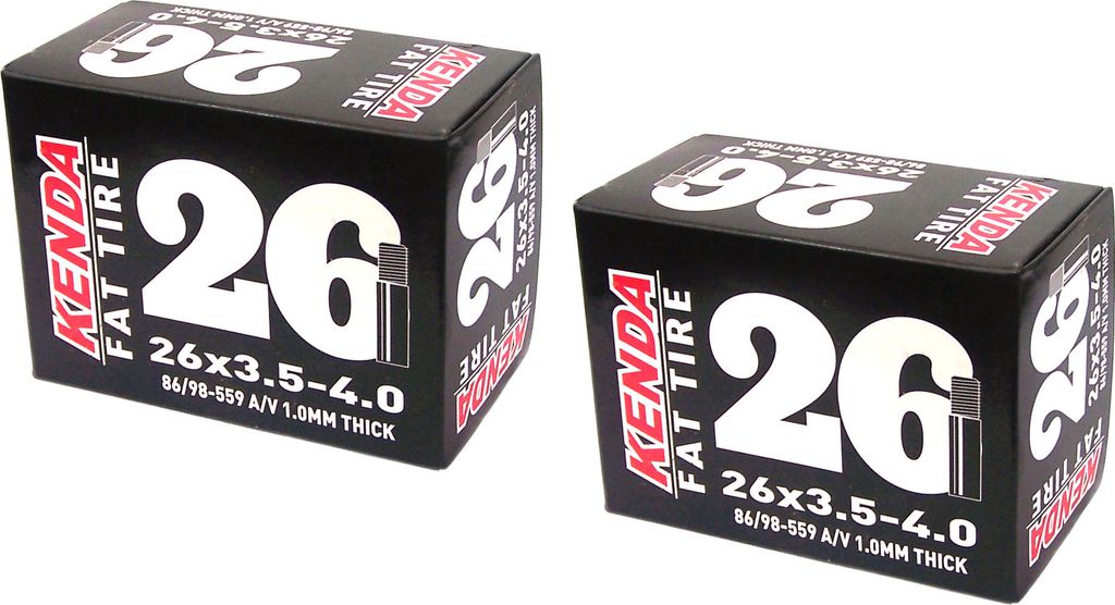2x Kenda Fat Bike Schlauch Autoventil 26 x 3.50 - 26 x 4.00 Produktbild 