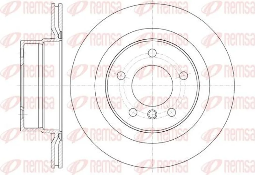 Disque de frein pour BMW Série 1 E82 E81 REMSA 61338.10 sécurité routière