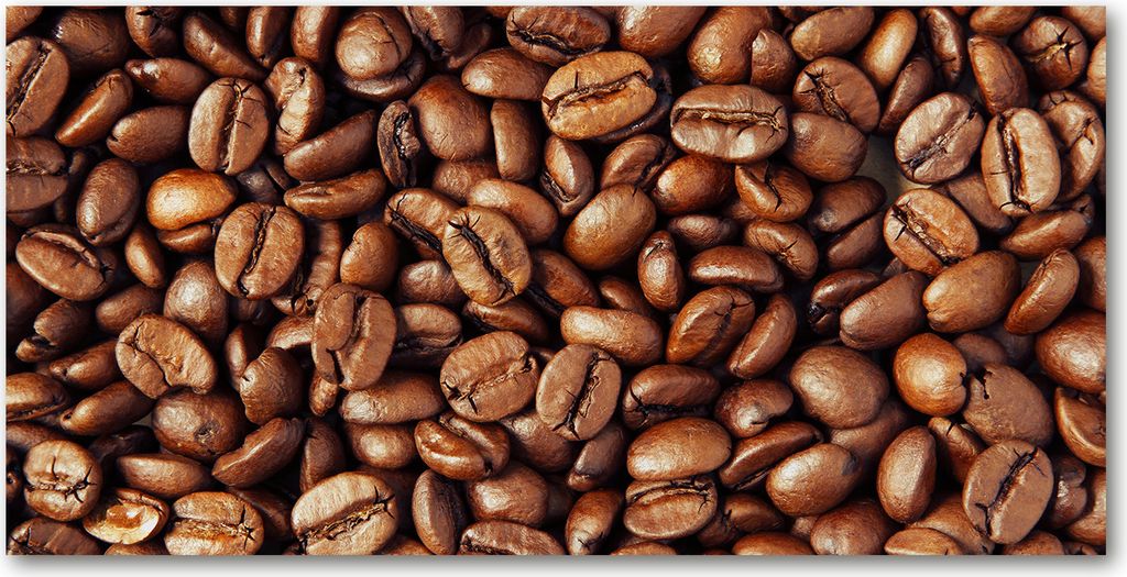 Tulup Leinwandbild - 120x60 cm - Wandkunst - Drucke auf Leinwand - Leinwanddruck - Essen & Getränke - Braun - Kaffeebohnen