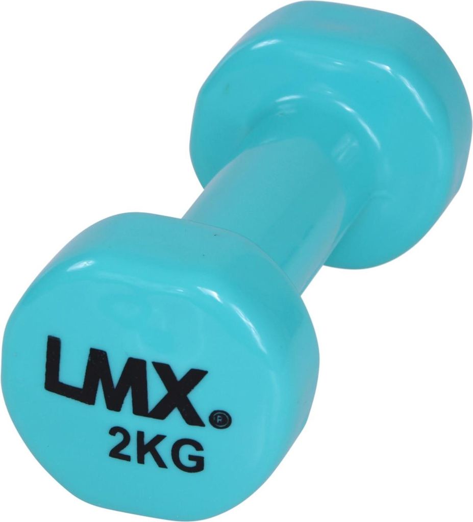 Lifemaxx Vinyl Hantelset 2 x 2 kg – TÜRKIS