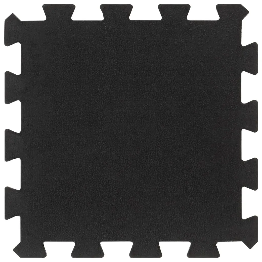 Dalles de sol en caoutchouc noir 16 mm 30x30 cm pour garage - 16 pièces