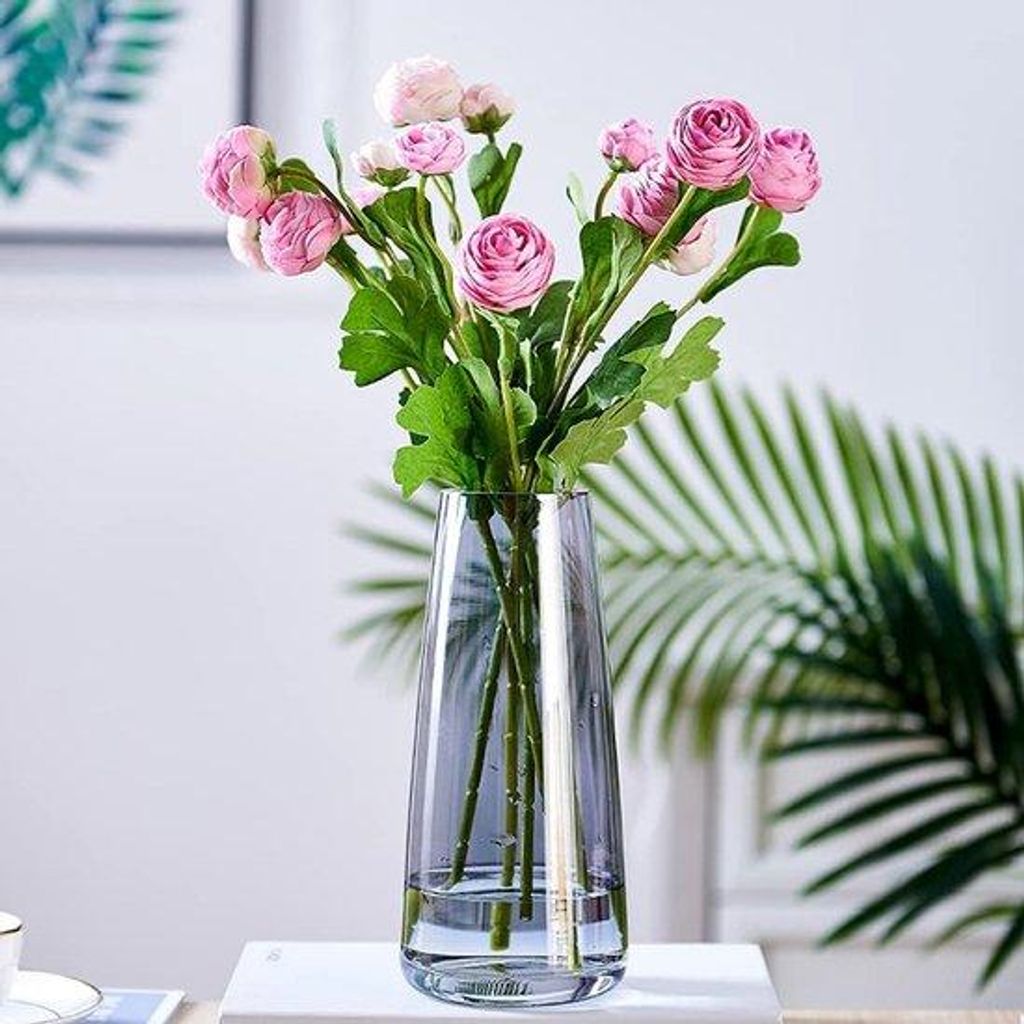 Famanu Große Handgefertigte Glasblumen-Vase - Modern,  Produktbild 
