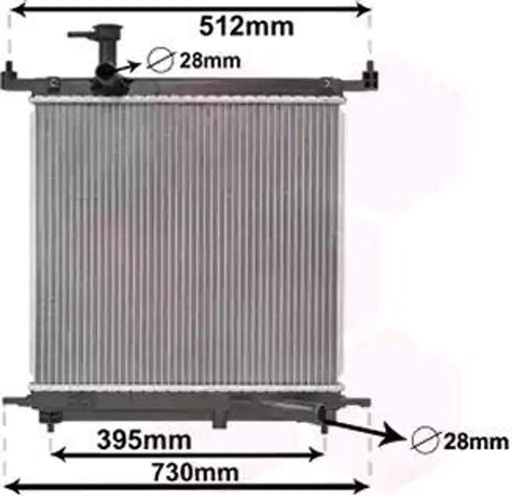 Radiateur moteur VAN WEZEL 13012706 pour NISSAN MICRA IV K13 essence