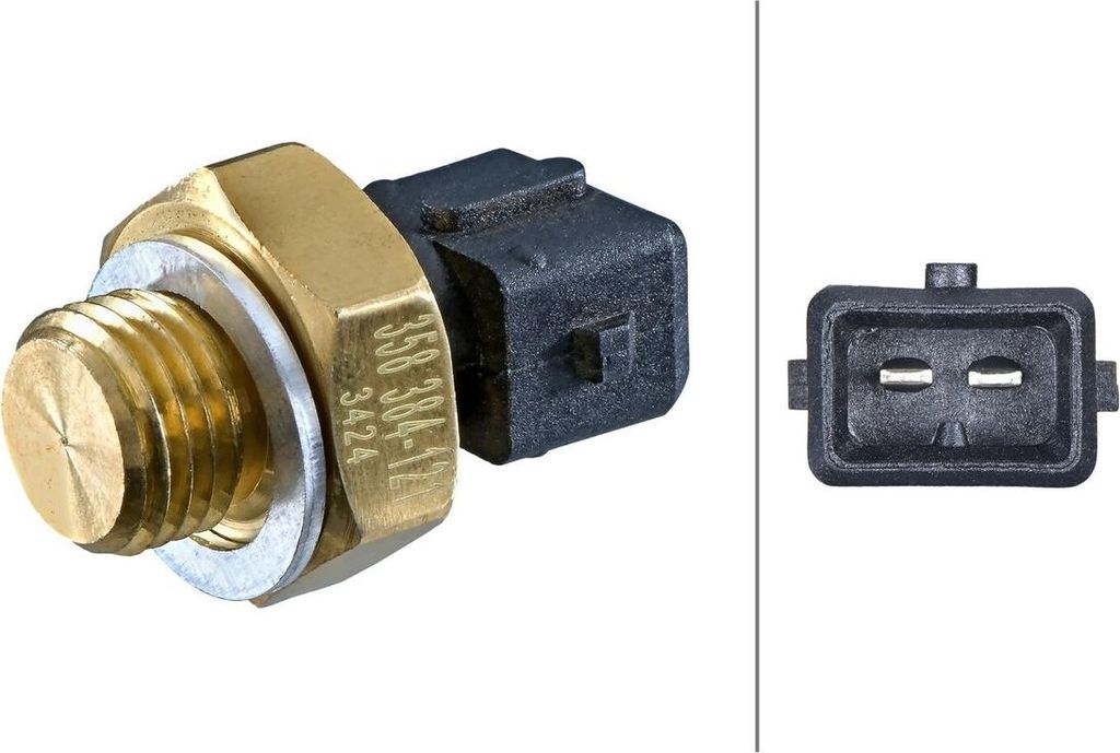 Sensor Kühlmitteltemperatur geschraubt 2-polig HELLA für u.a. OPEL KADETT