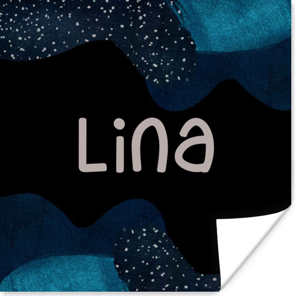 MuchoWow Poster Lina - Pastell - Mädchen 75x75 cm - Wand Dekoration