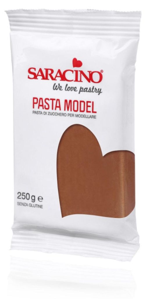 Saracino Modellierpaste Braun 250 g Immagine del prodotto 