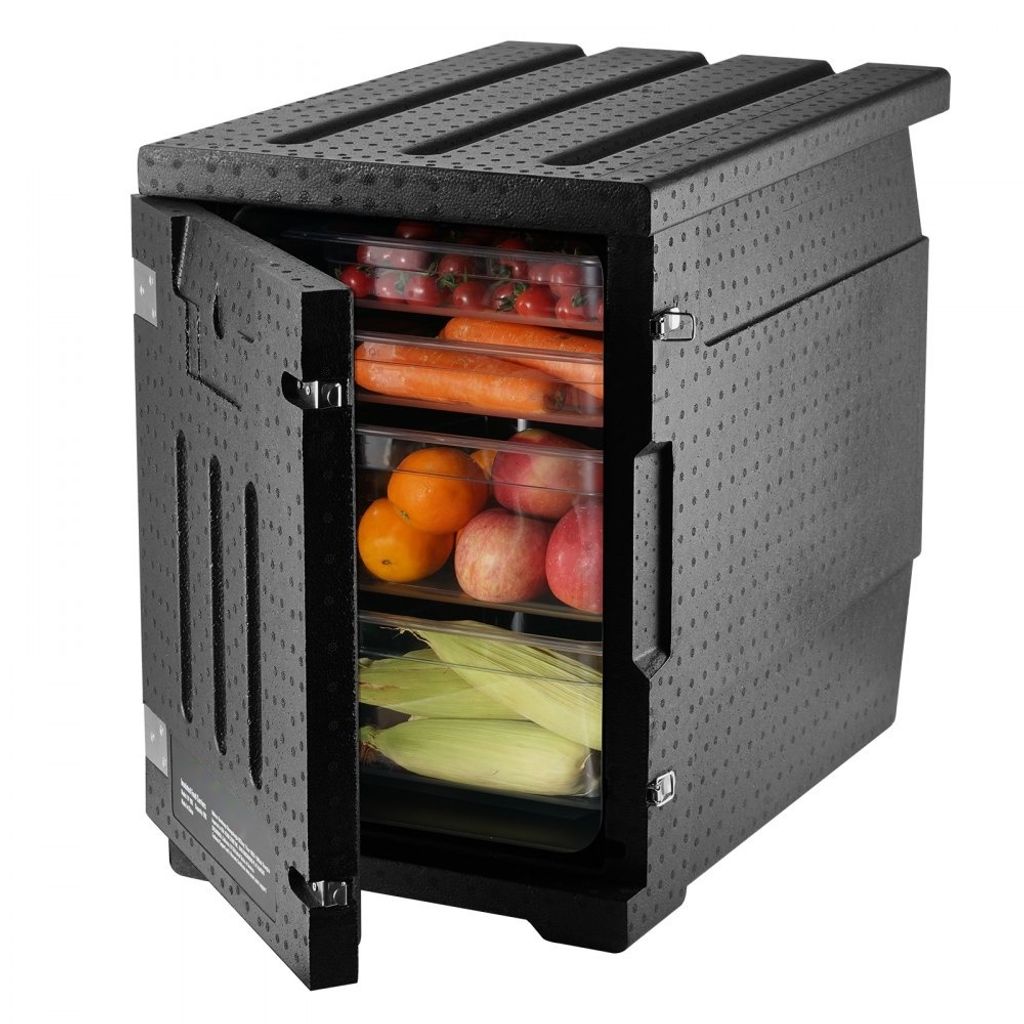 Isolierter Lebensmittelbehälterträger - 82 Qt Hot Box - LLDPE-Lebensmittelbehälterträger mit Doppelschnallen - Frontlader-Speisewärmer für Ga...
