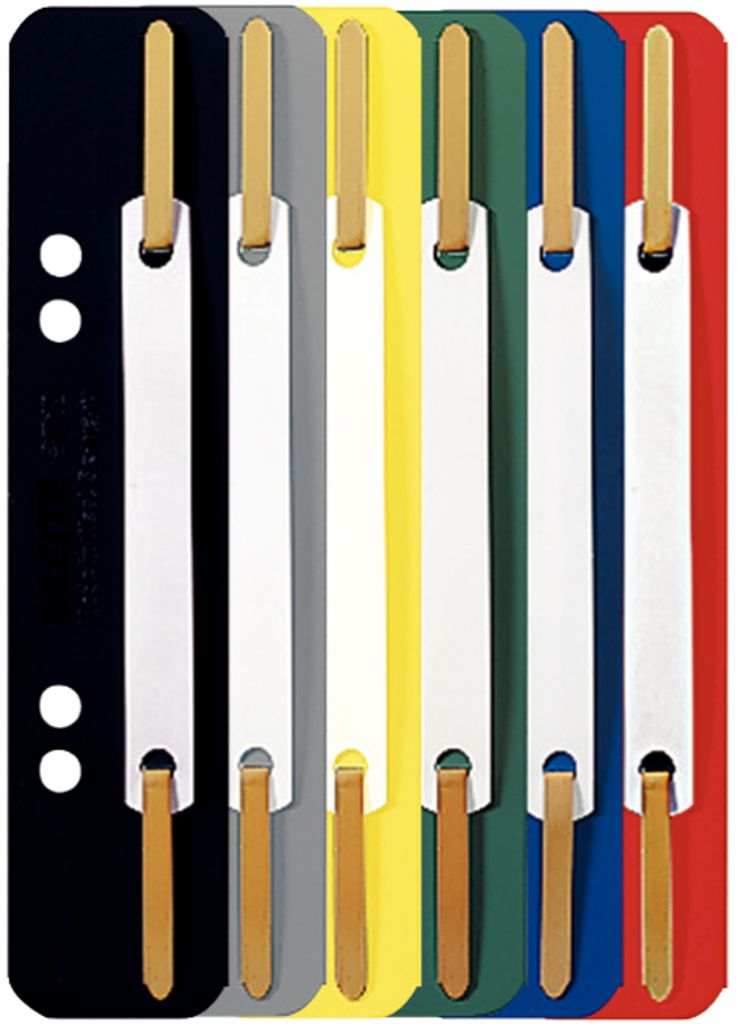 LEITZ Heftstreifen 35 x 158 mm PP Folie farbig sortiert 250 Stück