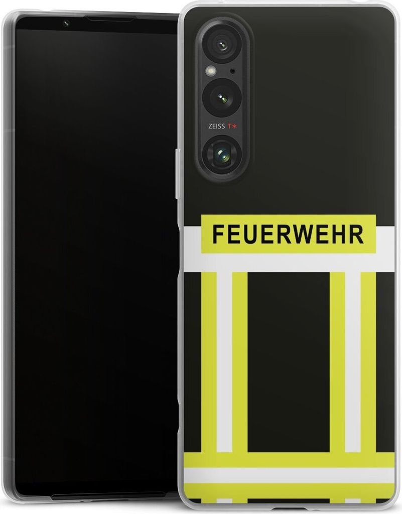 DeinDesign Slim Hülle für Sony Xperia 1 V Silikon Case Ultra Dünn Handyhülle Beruf Feuerwehr Feuerwehrmann