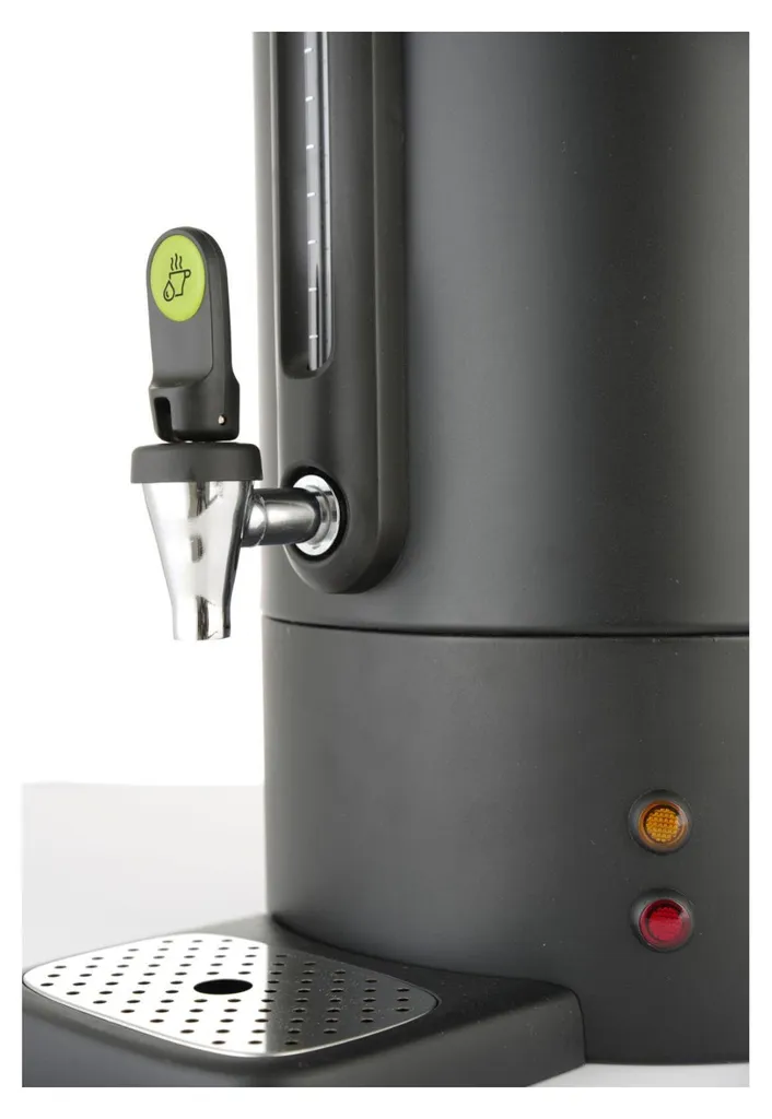 Chauffe-boissons design noir mat 16L avec thermostat réglable HENDI 1650W