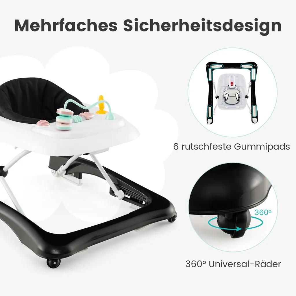 Trotteur Bébé Gain de Place Pliable : La Solution pour Petits Espaces - 8
