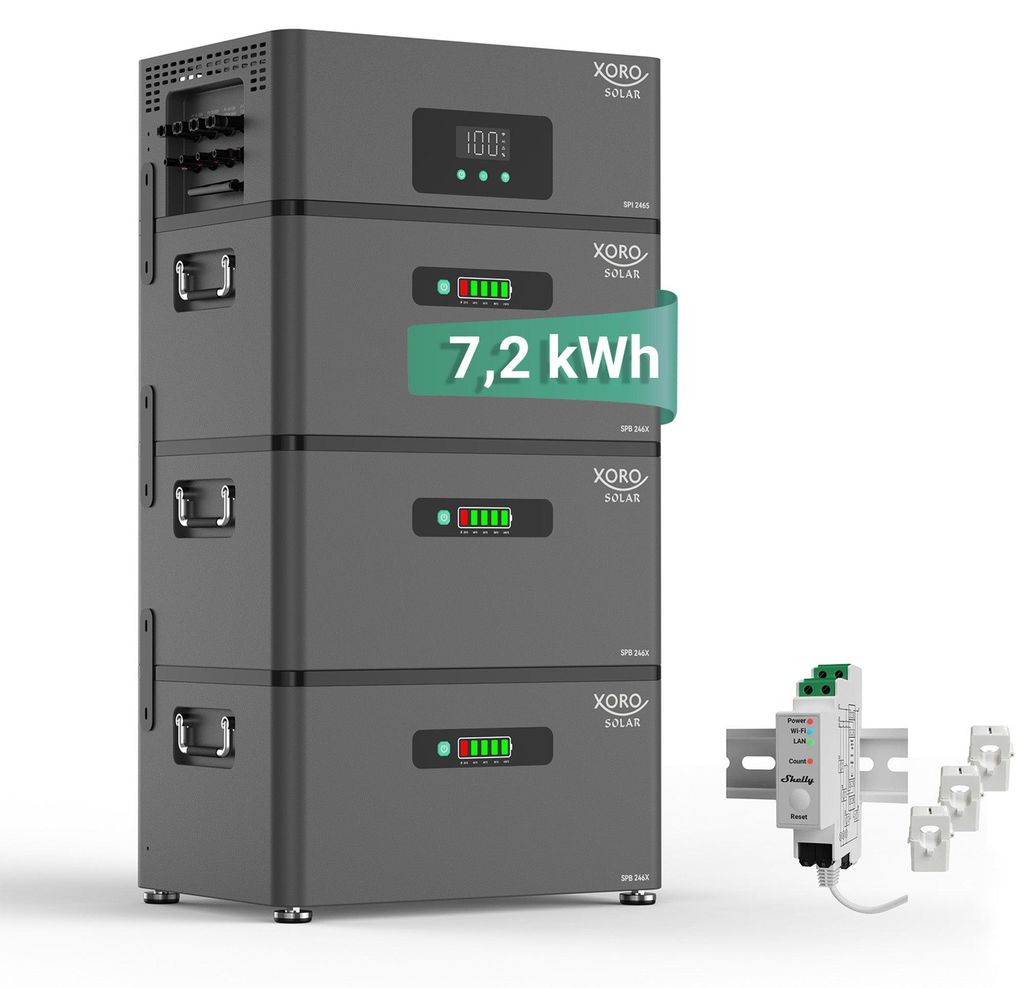 XORO SOLAR ATLAS-F PLUS 7.2 kWh + Shelly Pro 3EM Produktbild 