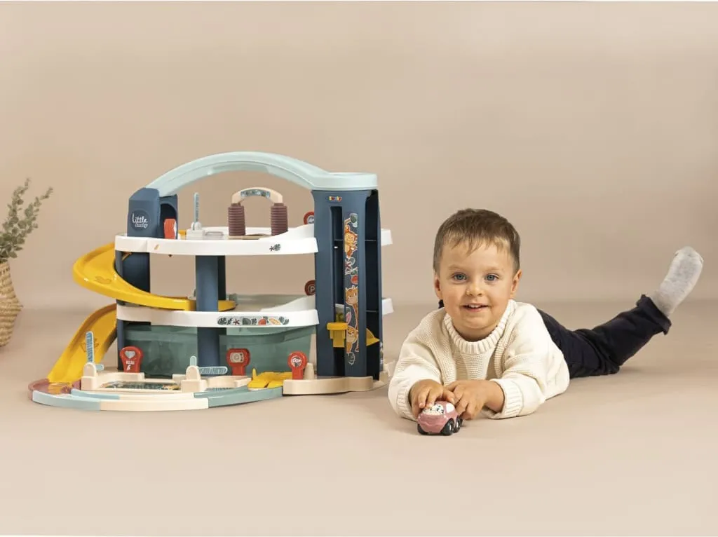 Smoby Petit Smoby Maxi Garage 140203 : Premier circuit auto complet - 8