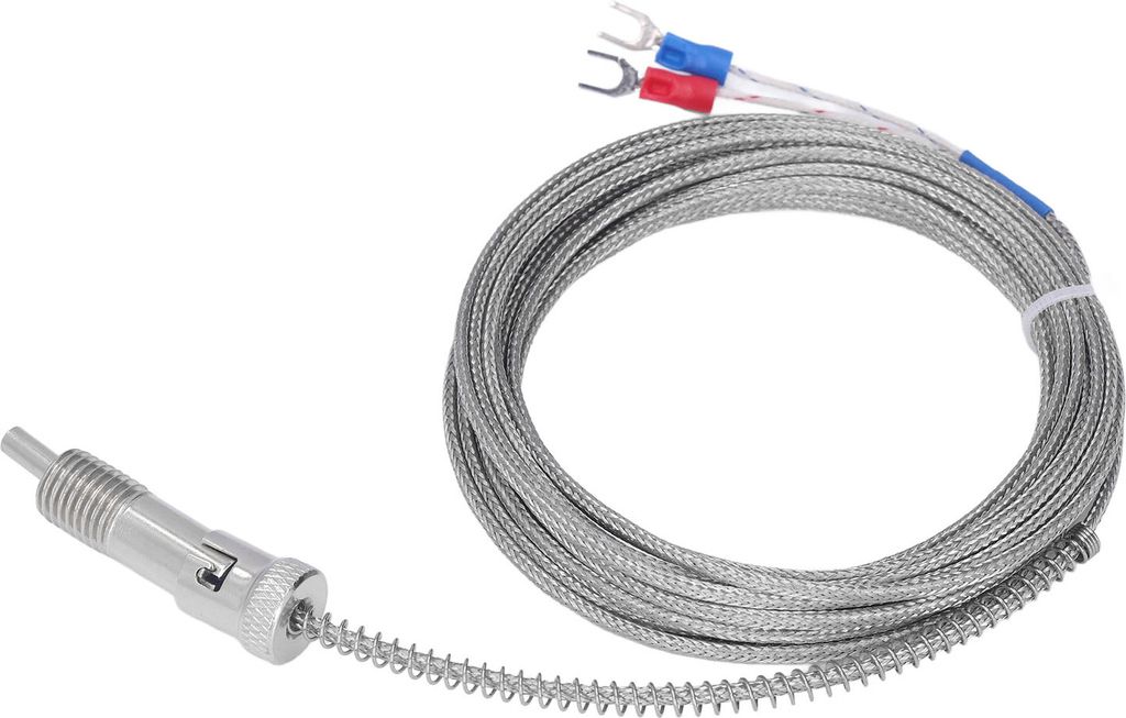 BERM K Typ Thermoelement Druckfeder Temperaturmessfühler Fühler 0?400 M12 5meter