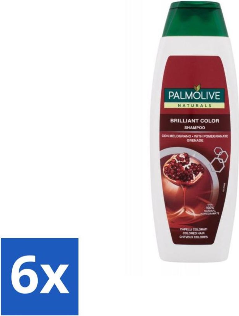 Palmolive Naturals - Shampoo - Brilliant Color - Für coloriertes Haar - 350 ml - Vorteilspack - 6 Stücke