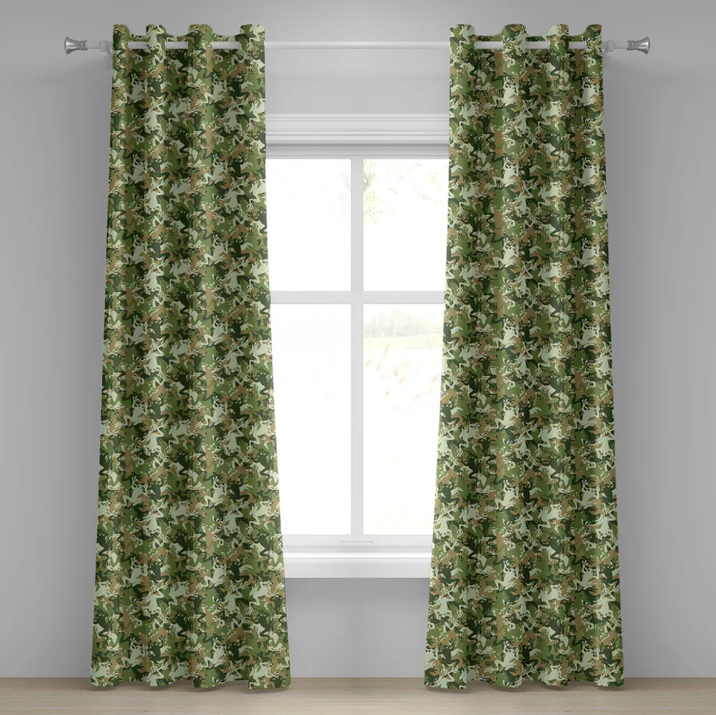 Tende Urban Camouflage ABAKUHAUS: Stile Militare Verde Salvia 280x245