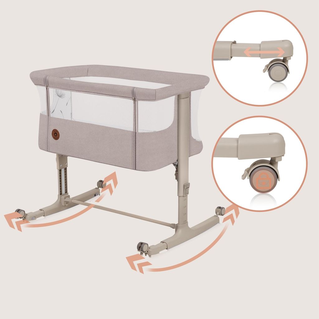 Lionelo Aurora 3in1 - Beistellbett, Babywiege, Produktbild 