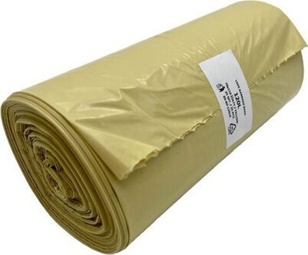 25x Müllsäcke 120 Liter 70 x 110 cm LDPE gelb Produktbild 