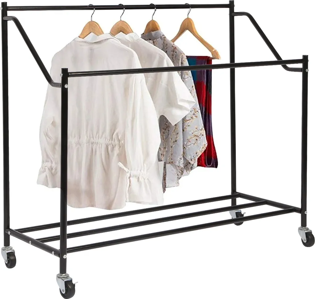 Bac à Linge avec Roulettes Freinées et 4 Compartiments de Tri Facile