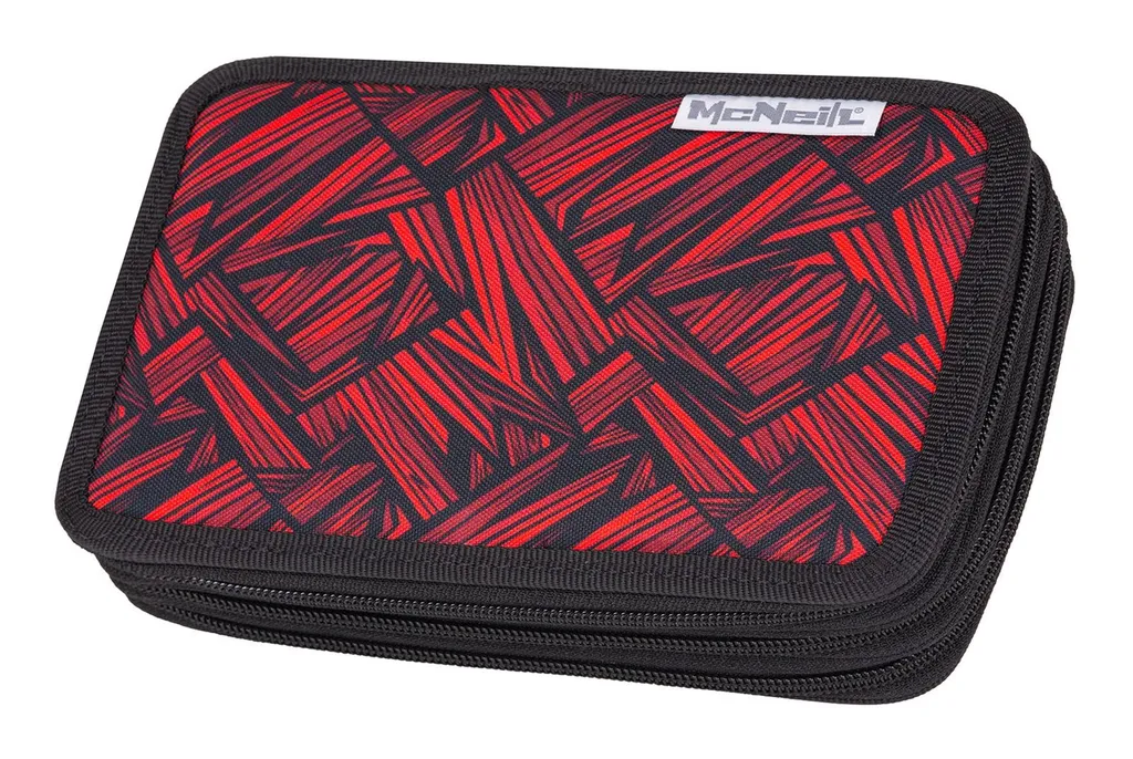 McNeill astuccio per matite Pencil Case with Three Compartments Zack rosso