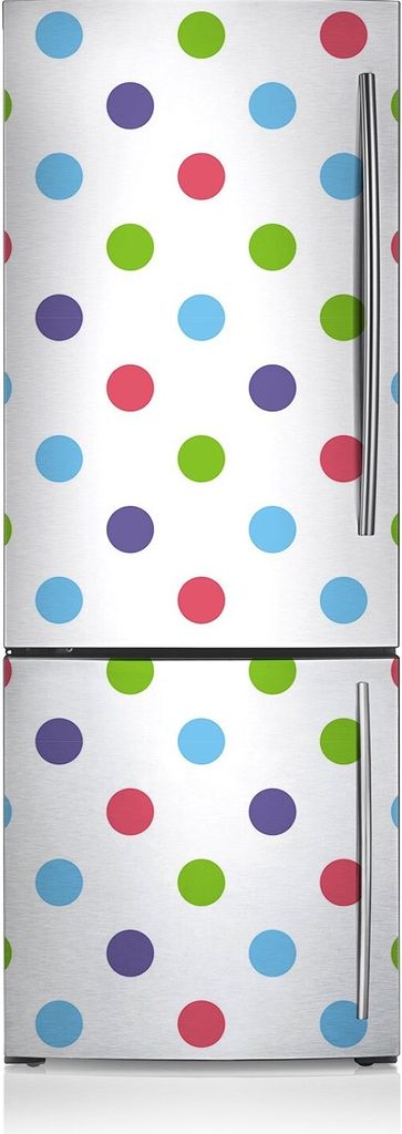 Magnete Küche Kühlschrank Kühlschrankmagnete 60x190 cm - Bunte Punkte