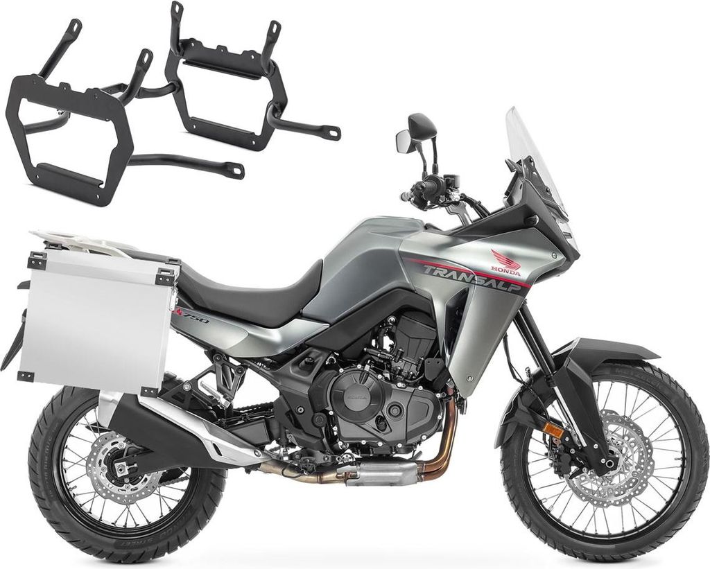 Set Alukoffer + Kofferträger passend für Honda Transalp XL 750 23-25 A