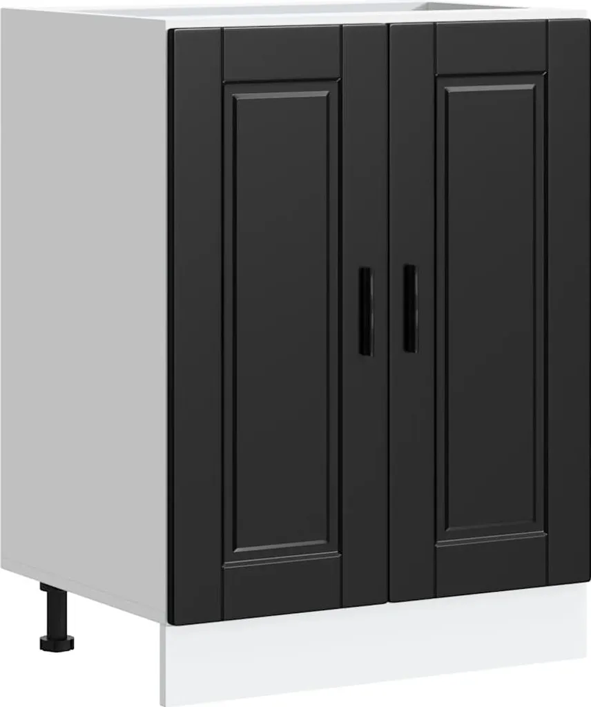 vidaXL Base da cucina Porto nera in legno