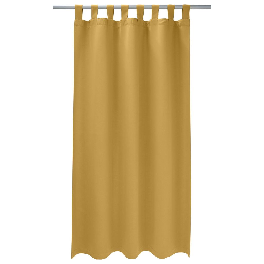 Verdunklungsvorhang 245x140 cm Schlaufe Sand Vorhang Blickdicht Verdunkelung Thermo Gardinen Verdunklungsgardine Thermovorhang Verdunklungsgardine