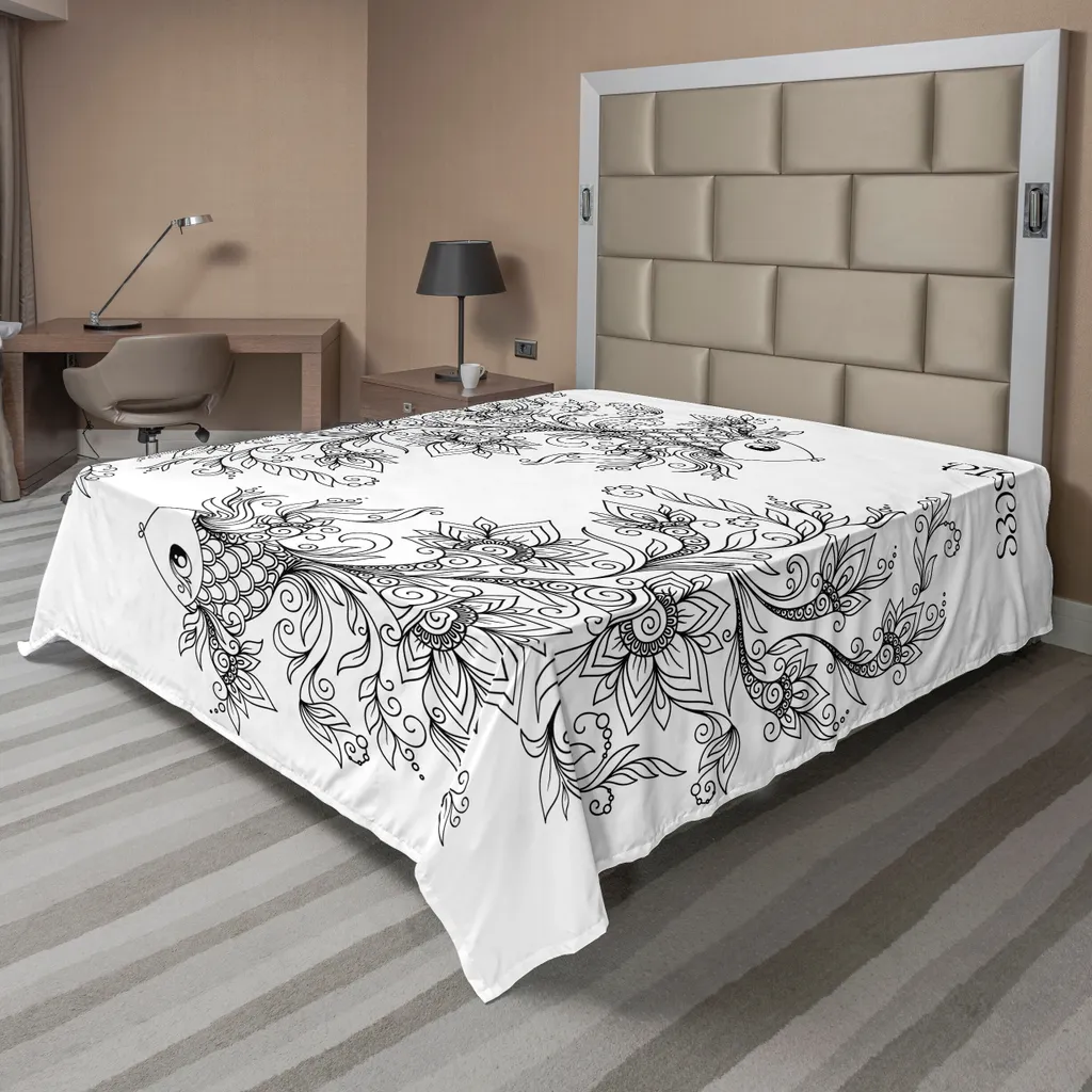 Lenzuolo Matrimoniale Pesci ABAKUHAUS 266x260 | No Stiro