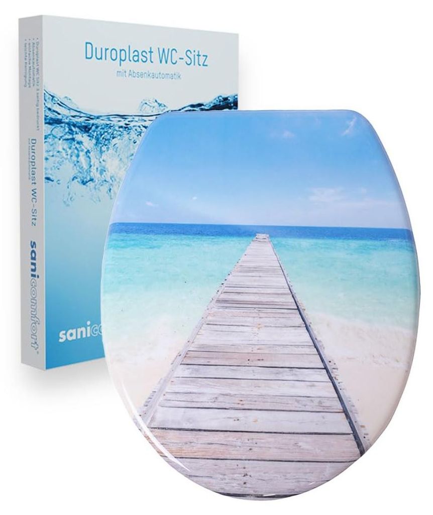 sanicomfort WC-Sitz, Duroplast, mit Absenkautomatik, Produktbild 