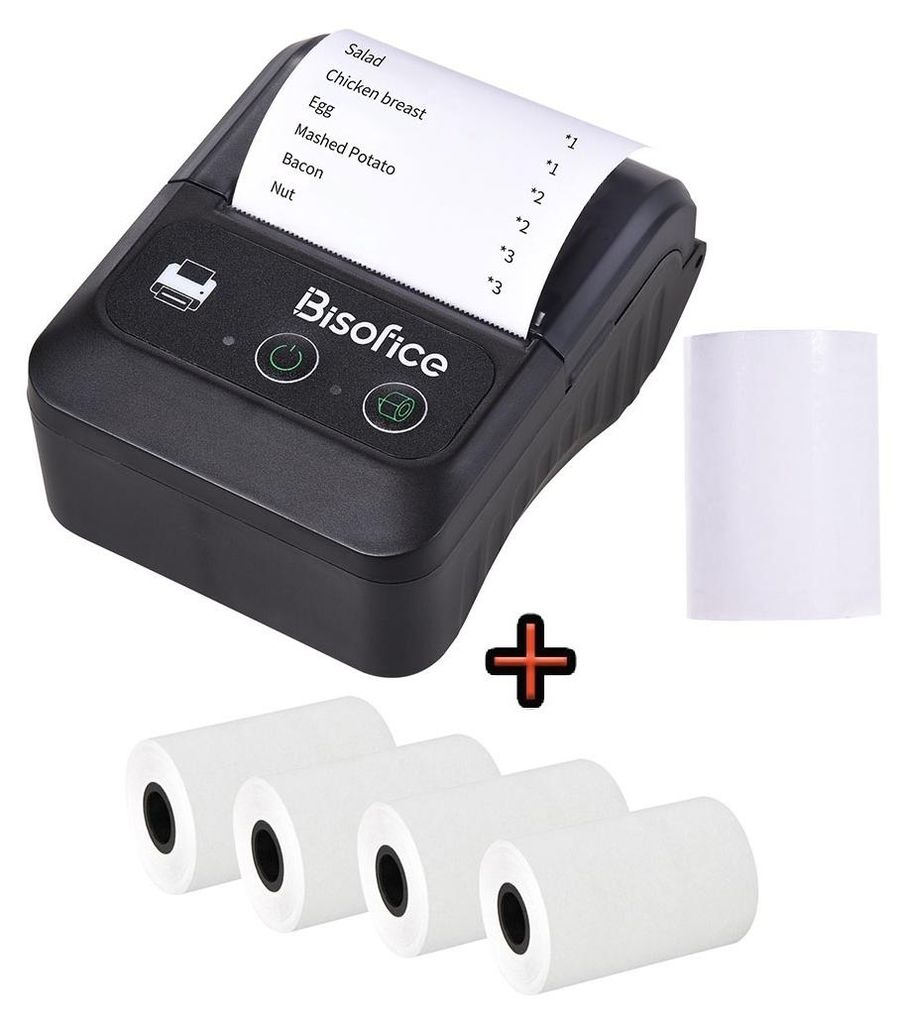 Aibecy Bluetooth 58mm 2-palcová termální tiskárna účtenek Obrázek produktu 