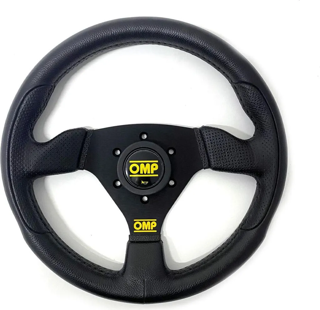 Volant de Course Sport 300mm OMP OD/1989/NN Noir en Polyuréthane Durable