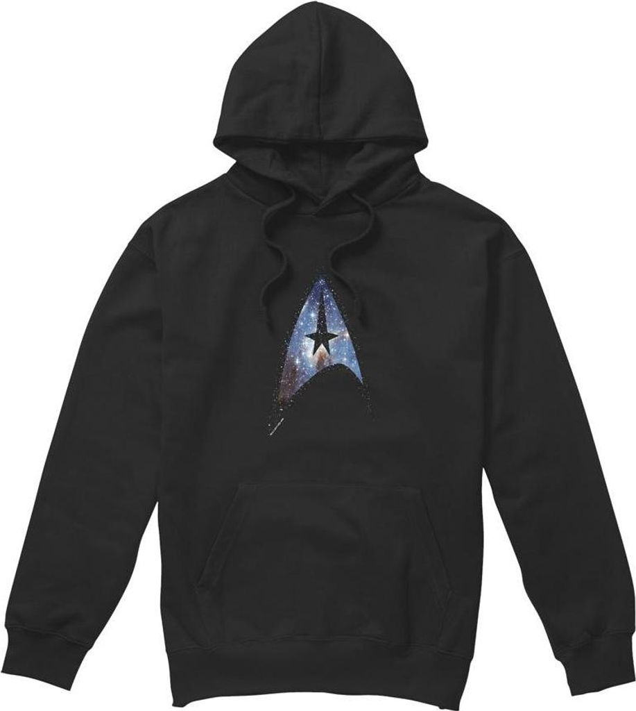 Star Trek - "Galactic" Kapuzenpullover für Herren TV7524 (M) (Schwarz)
