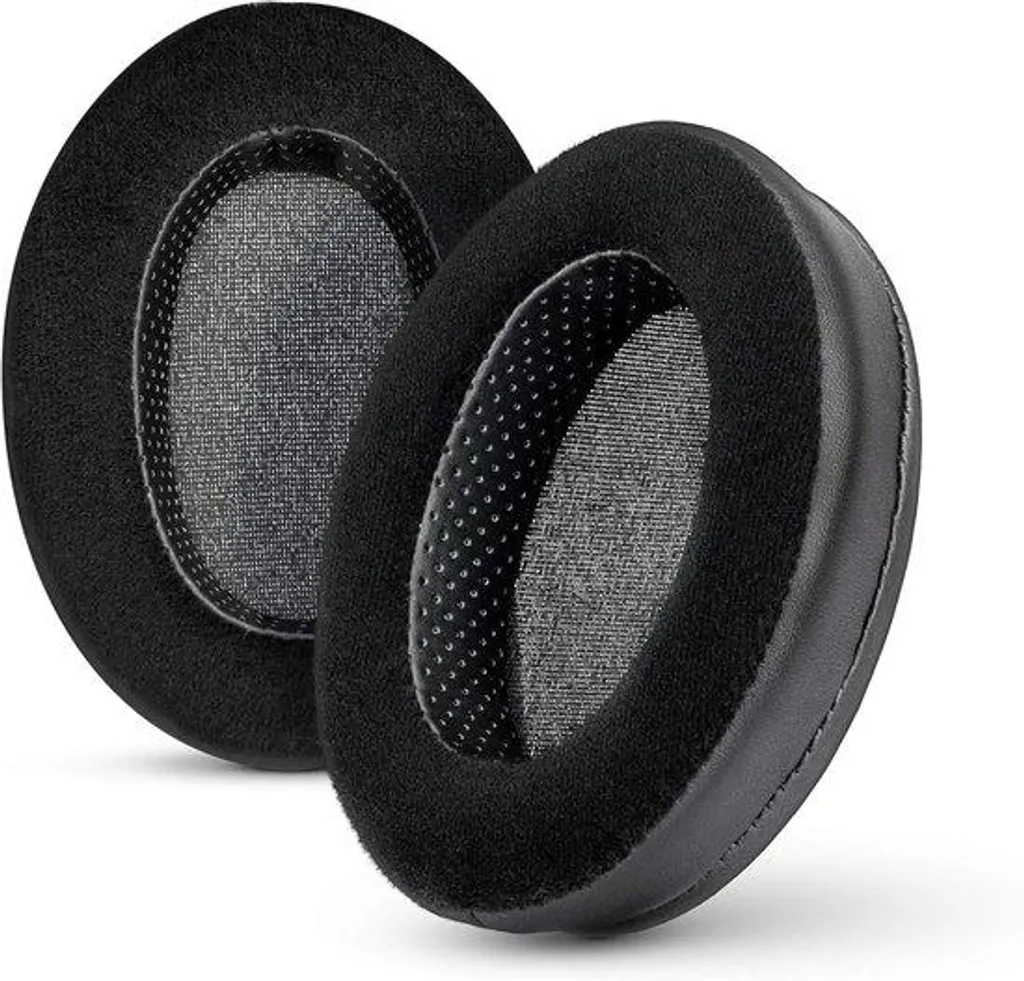 Coussinets pour grand casque audio studio : absorption acoustique noire