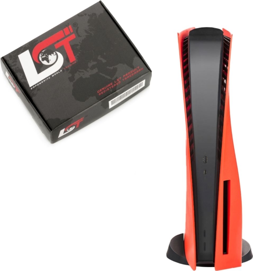 LST Spielekonsolen Cover rot für Sony PlayStation 5 PS5 Schutzschalen Set
