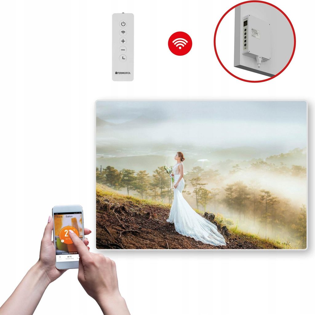 Termofol TF-SWT Infrarot Wandheizung - Wandheizung Elektrisch - Kleid2 - 500W - 60x85 cm
