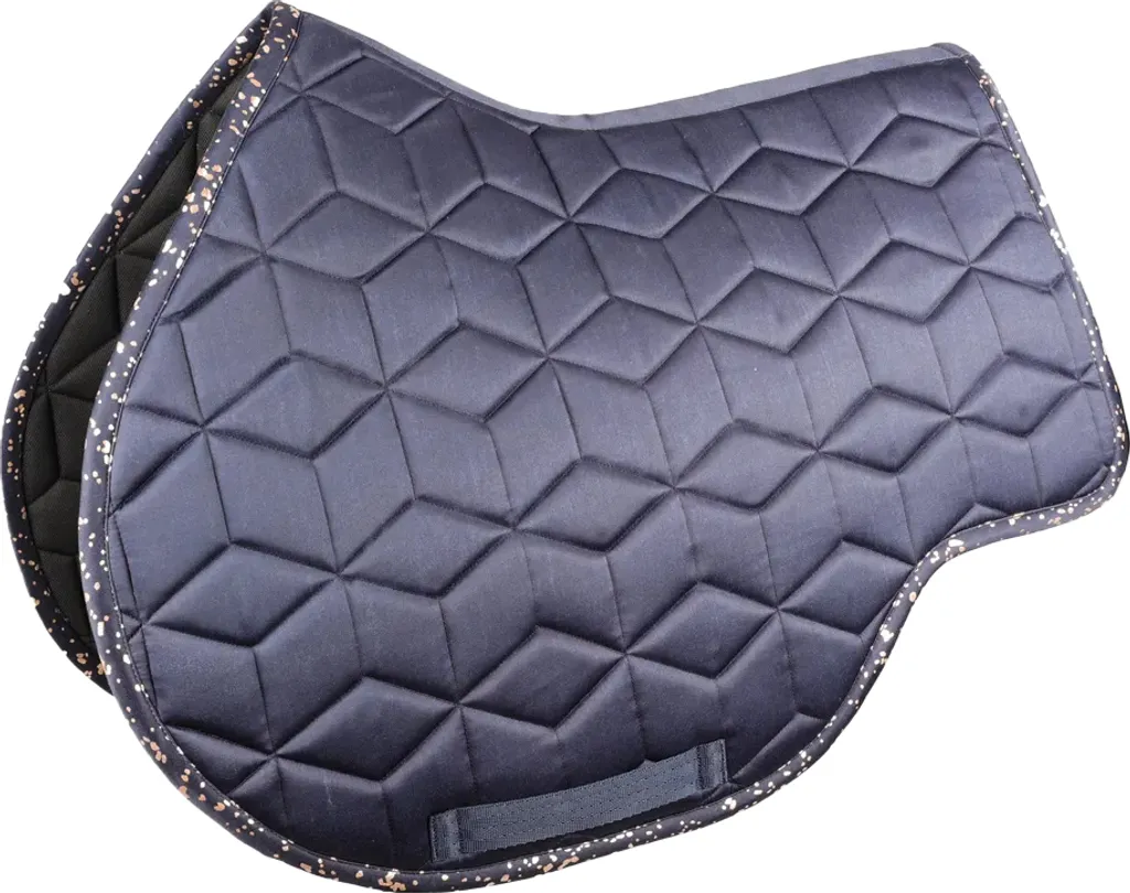 Chabraque poney anti-frottement marine or rose Hy Elevate Allure BZ5944