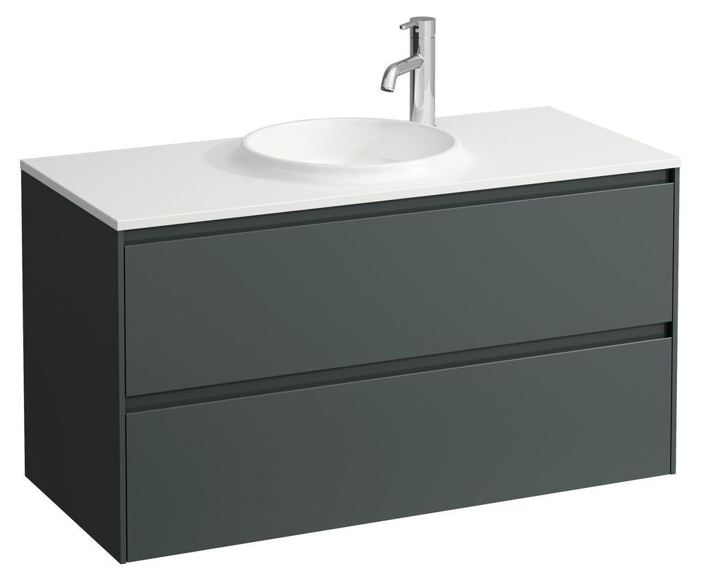 LAUFEN LANI Waschtischunterbau, 2 Schubladen, SoftClose zu WT H814075, 972x442x504mm, H4042721122661