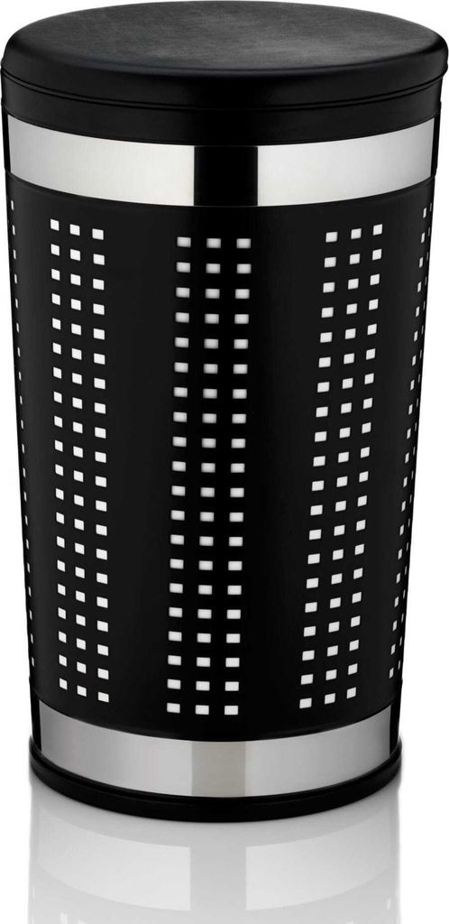 Kela Sevilla Wäschekorb, Durchmesser 35x60,5 cm, schwarz Produktbild 
