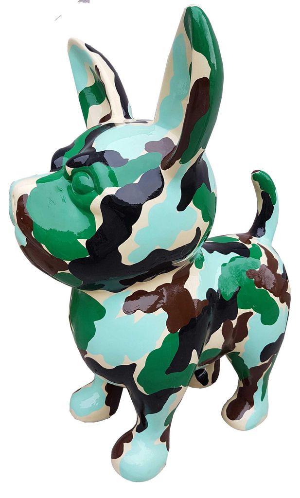 Moderne Dekoration Haus Garten Deko Figur Statue Skulptur Abstrakt 91 cm Hund