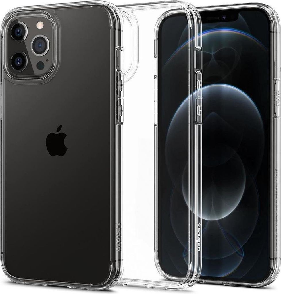 Spigen Ultra Hybrid Silikon Schutzhülle für iPhone 12 / 12 Pro TPU Case Schutz Cover Premium Hülle in Transparent