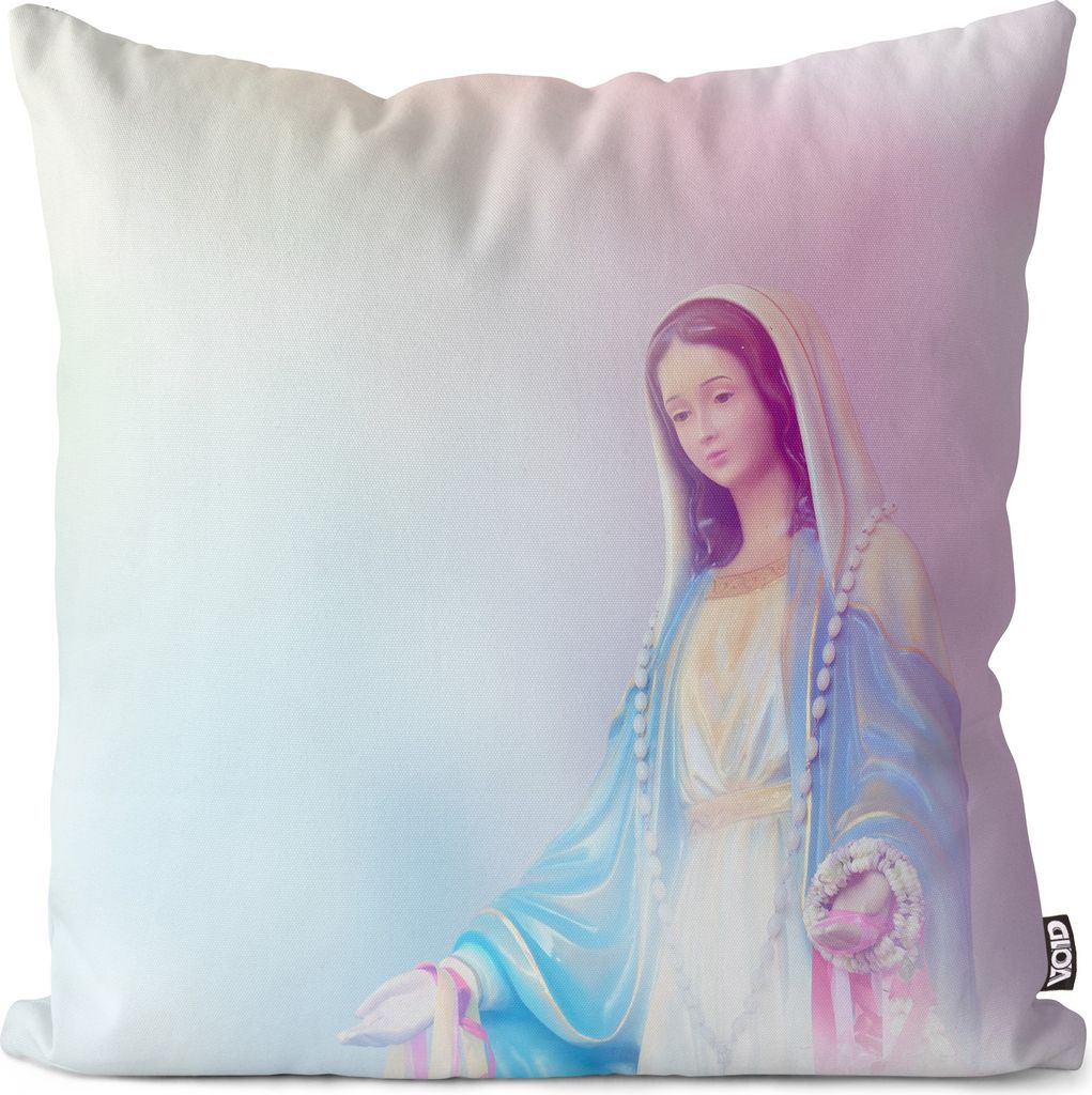 VOID Bunte Maria Statue Kirche Religion Kissenbezug Kissenhülle sofa couch wohnzimmer dekoration wasserfest Outdoor Garten Kissen bezug deko