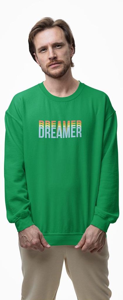 D&B Design Uni Pullover SWST00012 Dreamer Grün-Größe 2XL