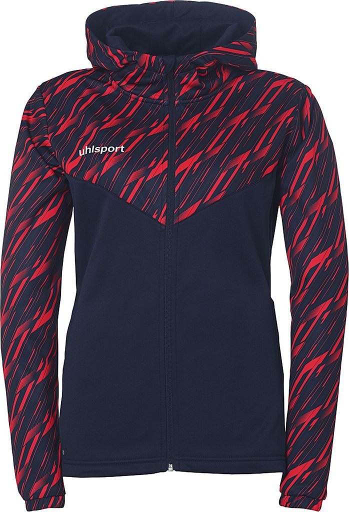Uhlsport Progressive 28 Kapuzenjacke Damen - Marine / Rot