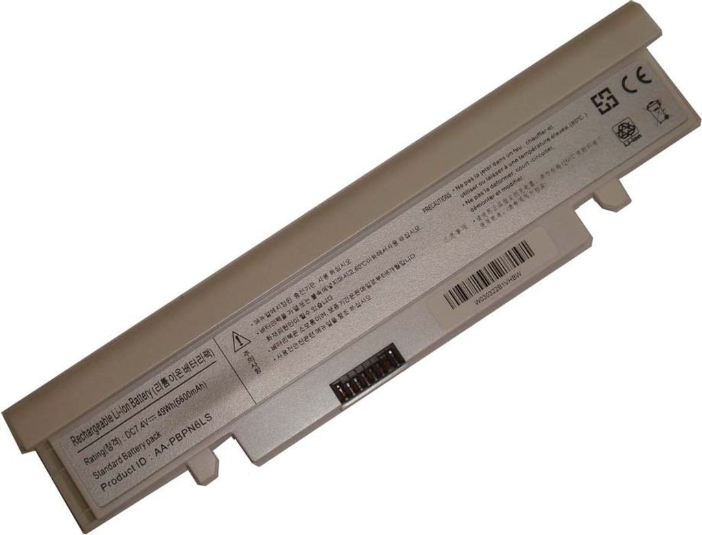 vhbw Akku Ersatz für Samsung AA-PBPN6LS, AA-PBPN6LB, AA-PLPN6LB, AA-PBPN6LW, AA-PLPN6LW, AA-PLPN6LS für Notebook (6600 mAh, 7,4 V, Li-Ion)
