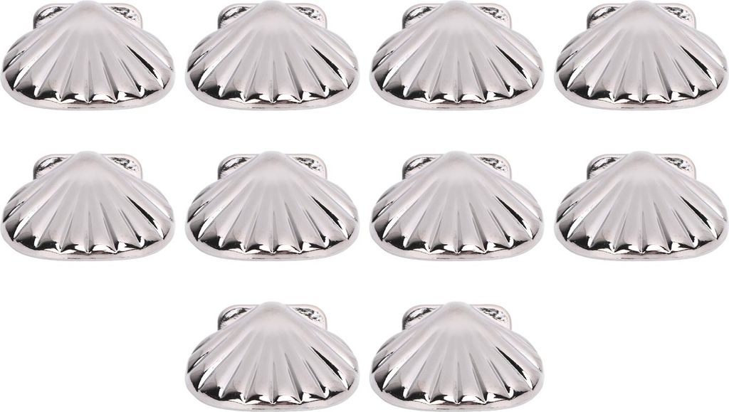 SeaShell Rivet Set Elegant Silver Decorative Zink Legierung Nieten fr Handtasche 10 Sets Sea Shell -Nieten fr Lederhandwerksprojekte