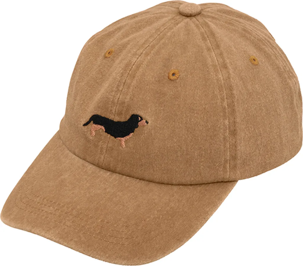 Fiebig Cappello Baseball Bassotto Vintage - Cotone Lavato 100%
