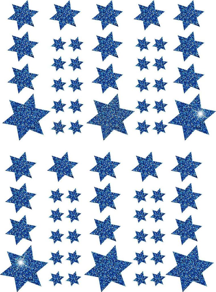 Oblique Unique 68 Sterne Sticker Aufkleber Glitzernd Produktbild 