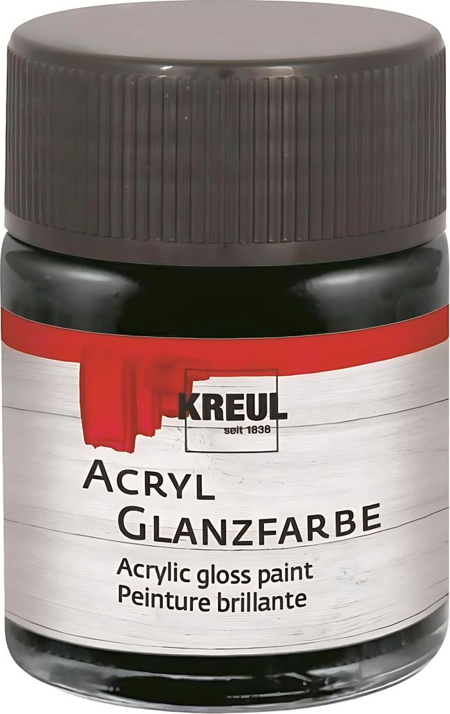Kreul 79512 Peinture acrylique noire 50 ml 1 pc Image du produit 