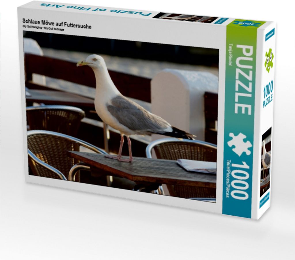 Calvendo Schlaue Möwe auf Futtersuche 1000 Teile Puzzle quer 640x480mm, Riedel Tanja; 7271867